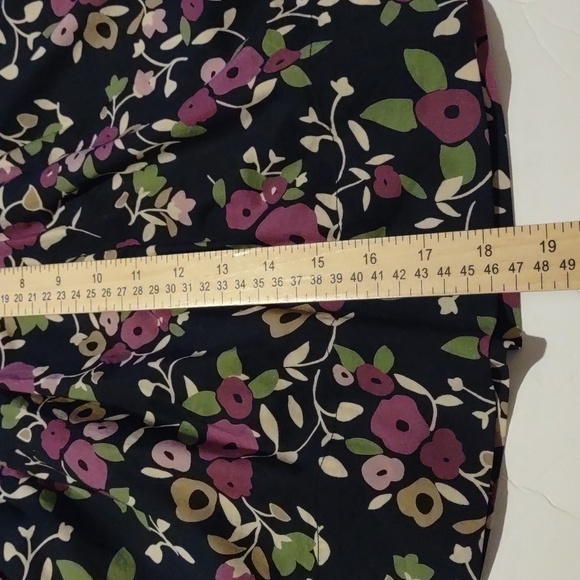 LOFT Purple Floral Box Pleat Short Skirt. NWT - Picture 7 of 10